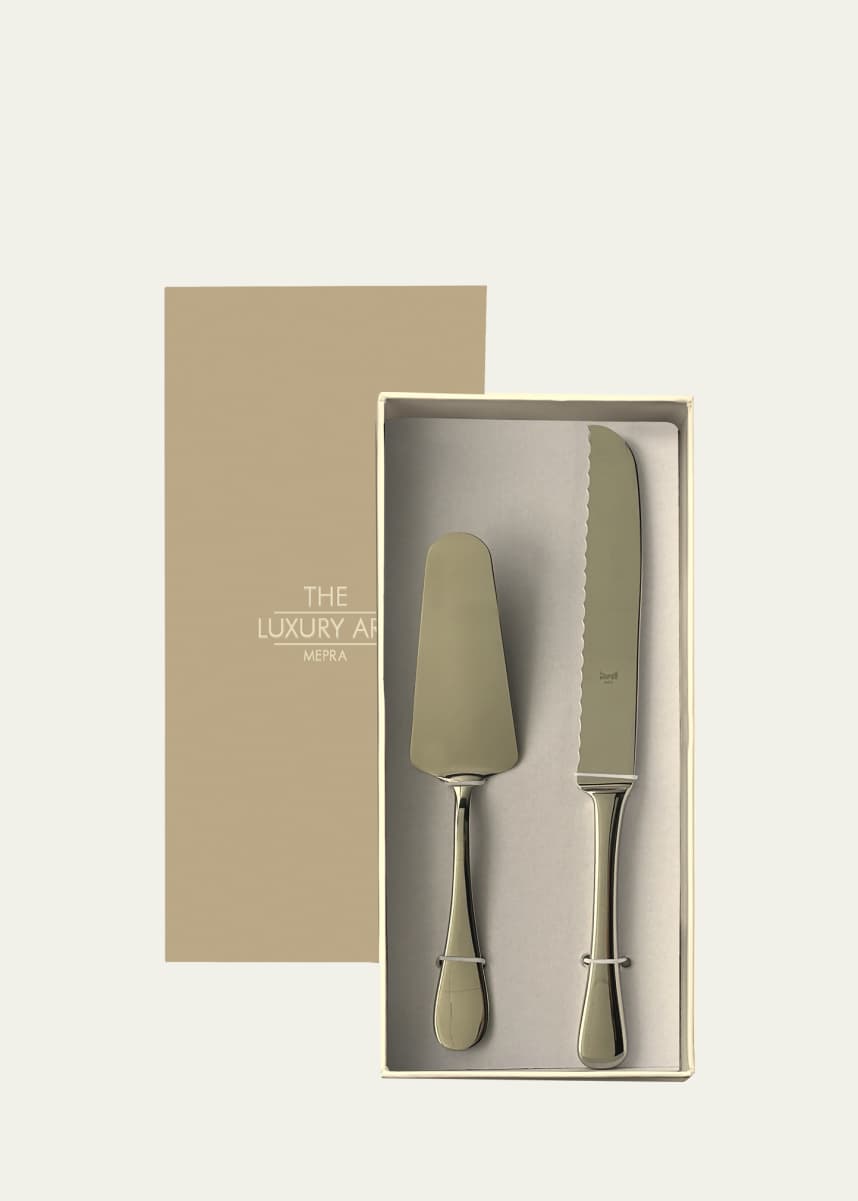 Mepra Brescia 2-Piece Cake Set, Mirror