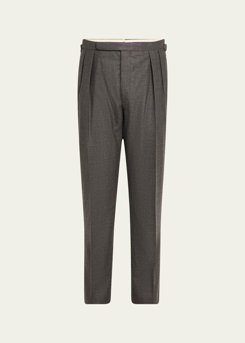 Ralph lauren flannel trousers clearance