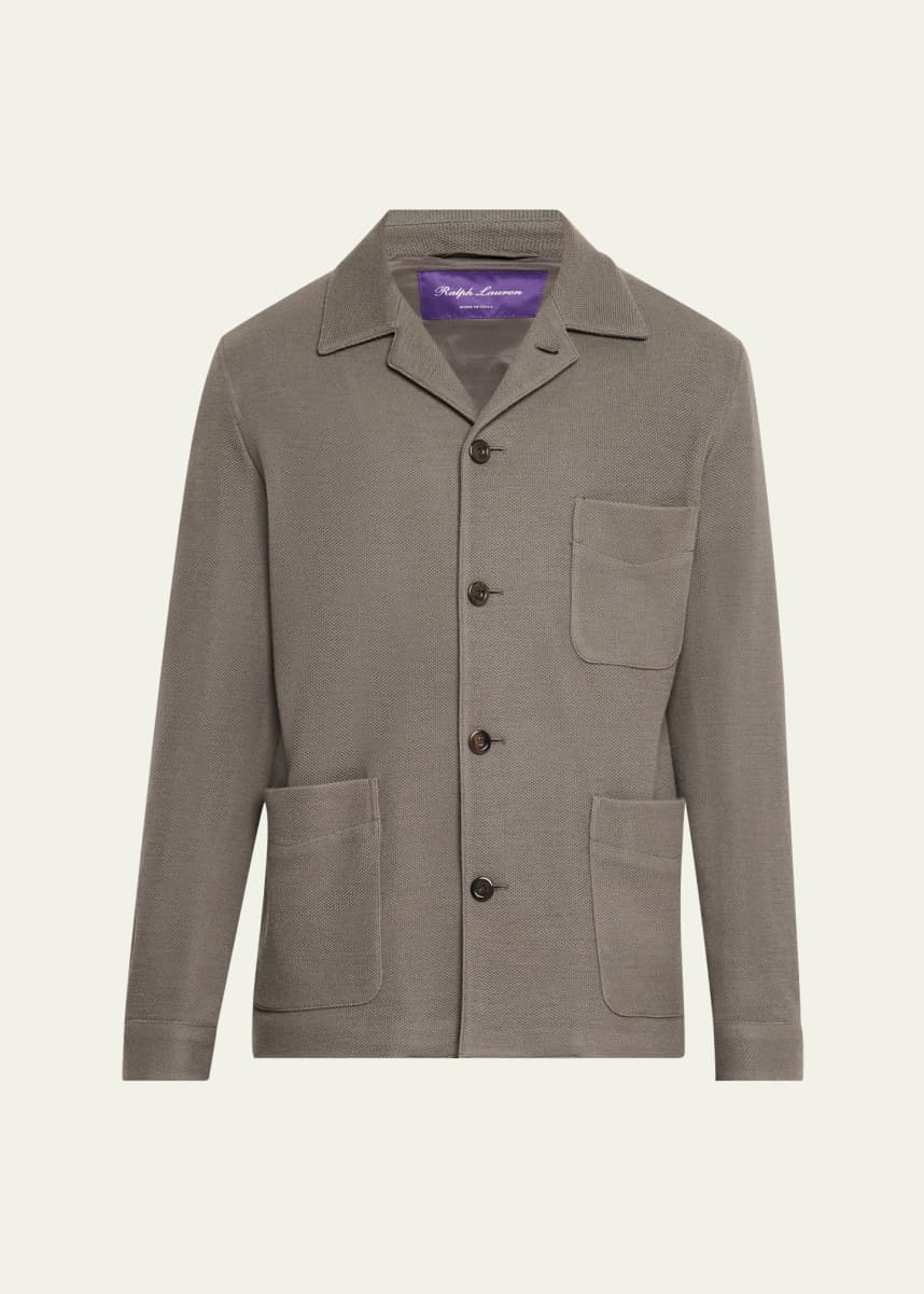 Ralph Lauren Purple Label Men's Jasper Milano Knit Jacket