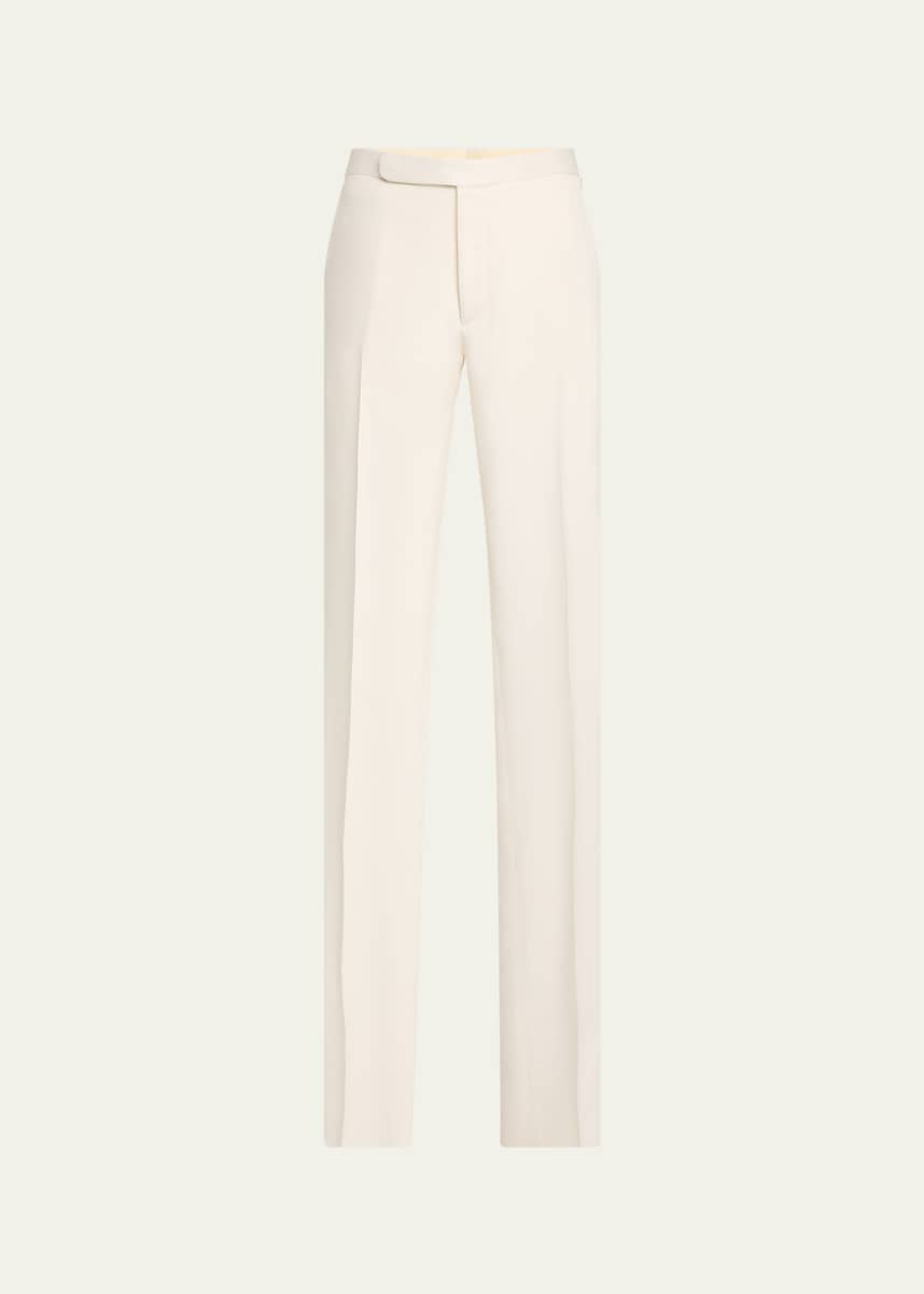 Ralph Lauren Purple Label Men's Gregory Silk Gabardine Pants