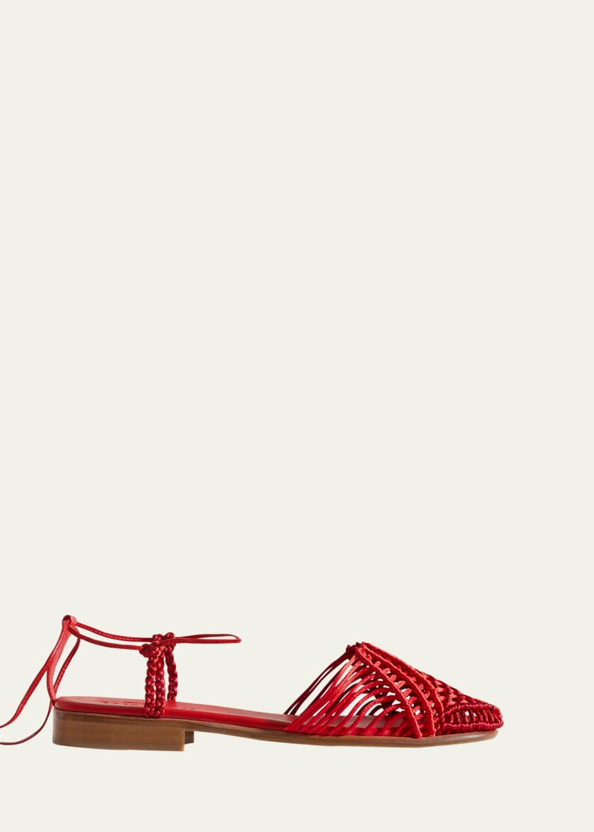 HEREU Aliga Interwoven Knotted Leather Sandals