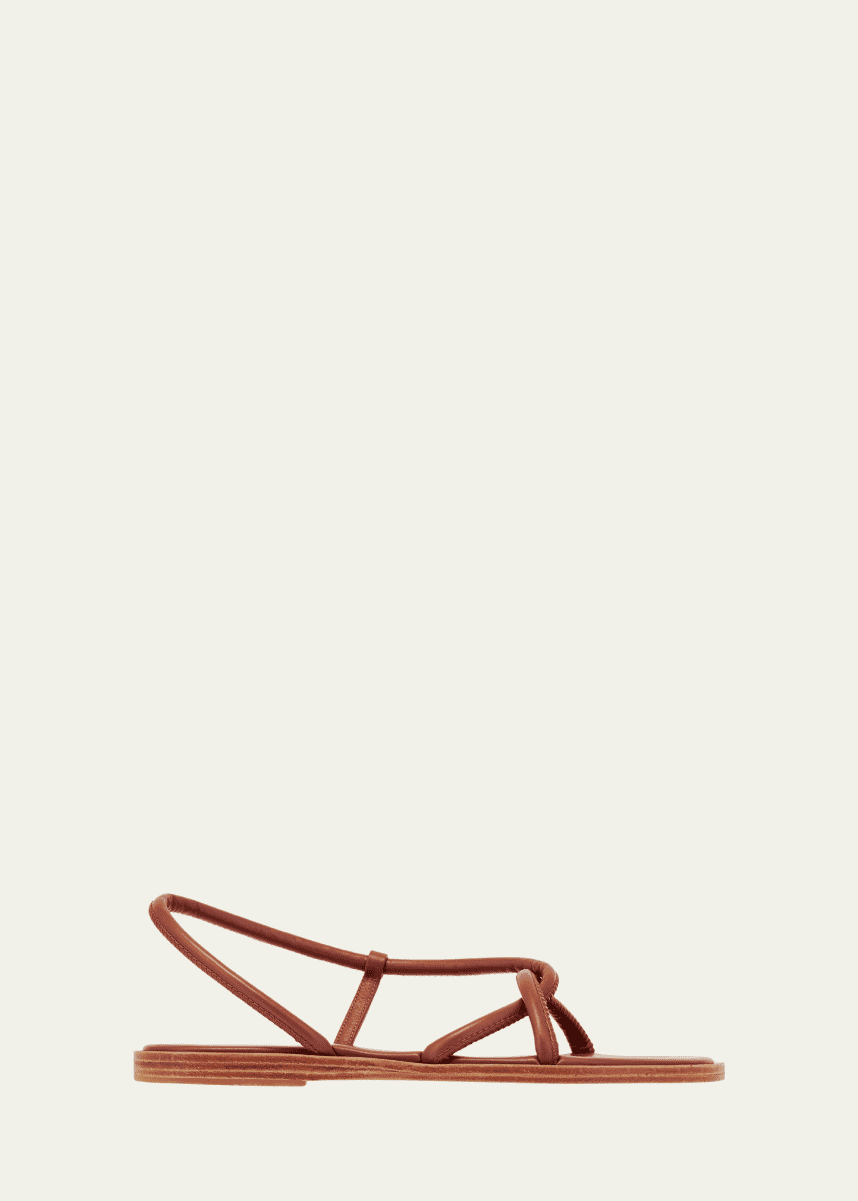 Ancient Greek Sandals Bomba Leather Slip-on Flat Sandals