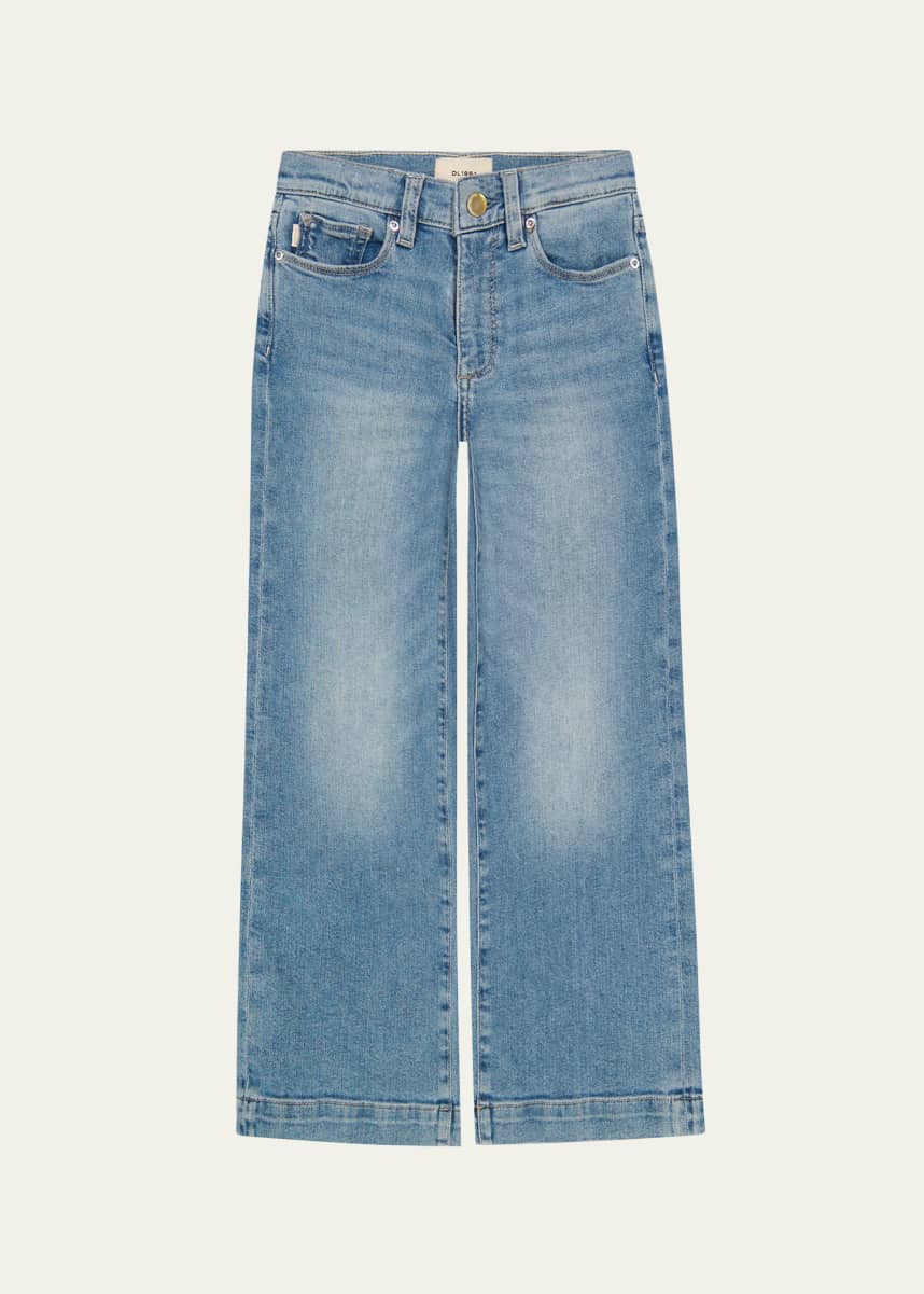DL1961 Girl's Lily Wide Leg Jeans, Size 3-6