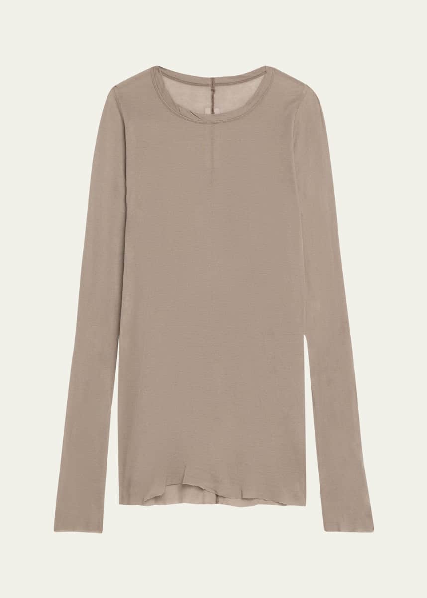 Rick Owens Long Sleeve Mini Rib Top