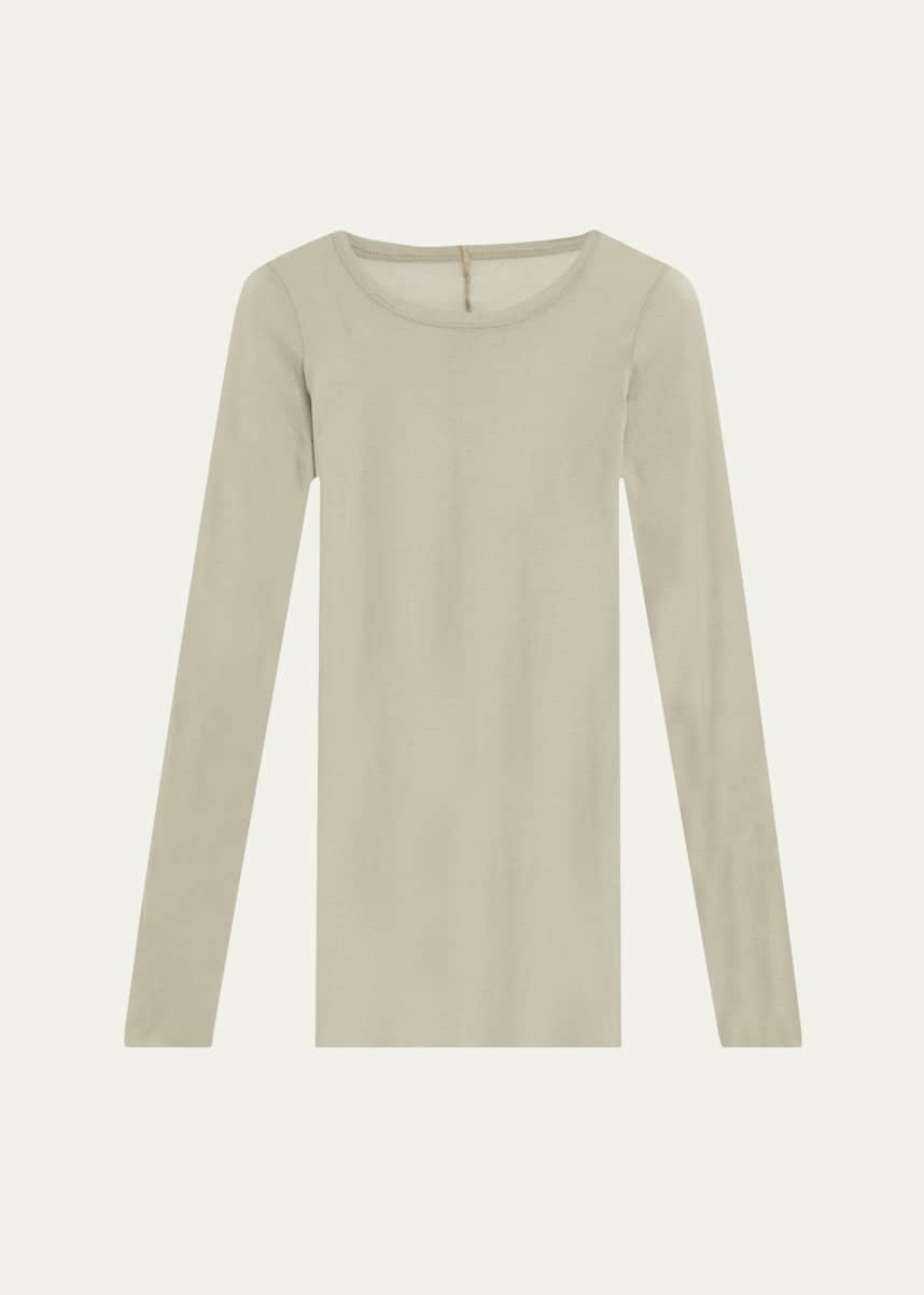 Rick Owens Long Sleeve Mini Rib Top