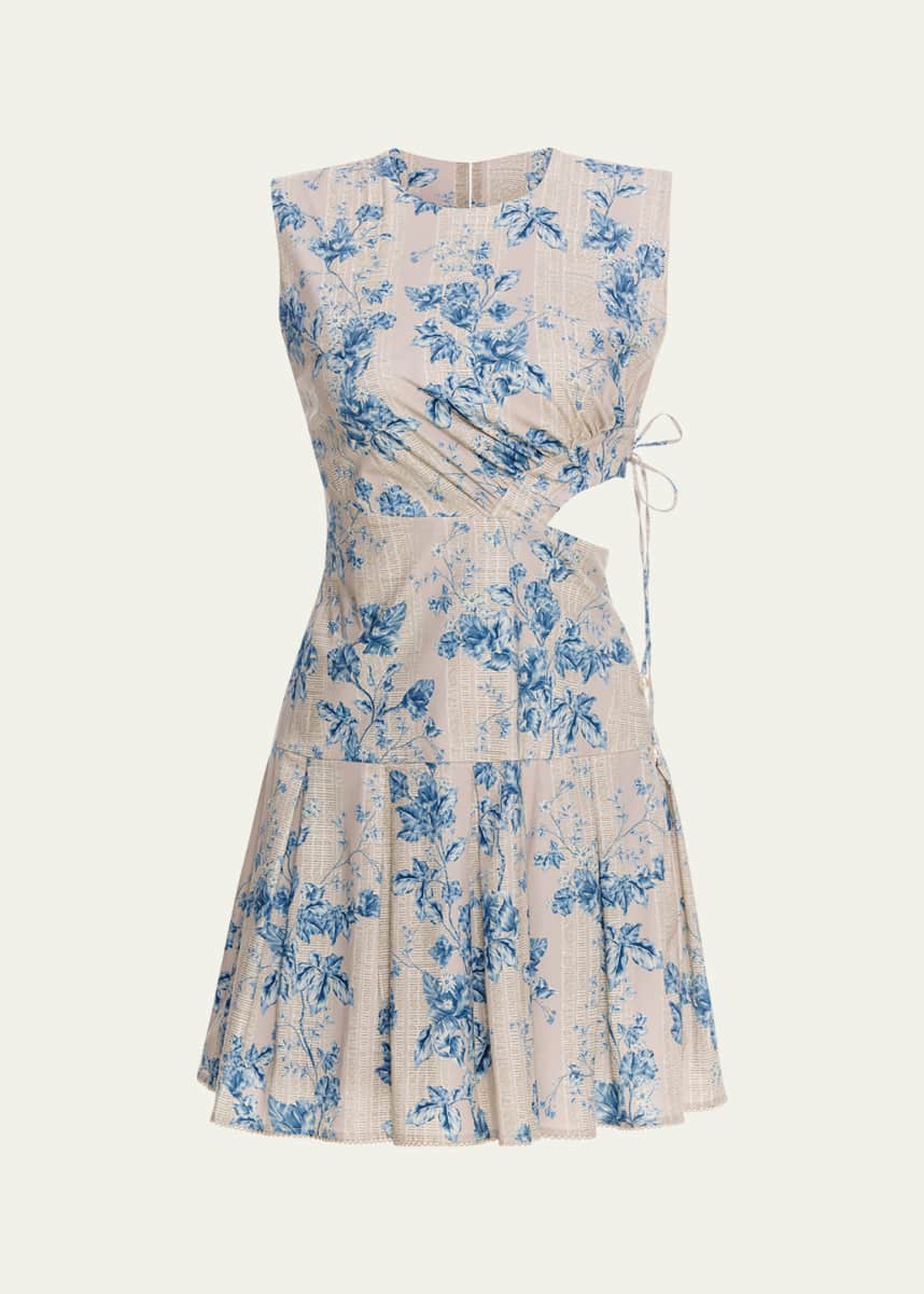 Agua by Agua Bendita Otono Bougainvillea Cutout Mini Dress