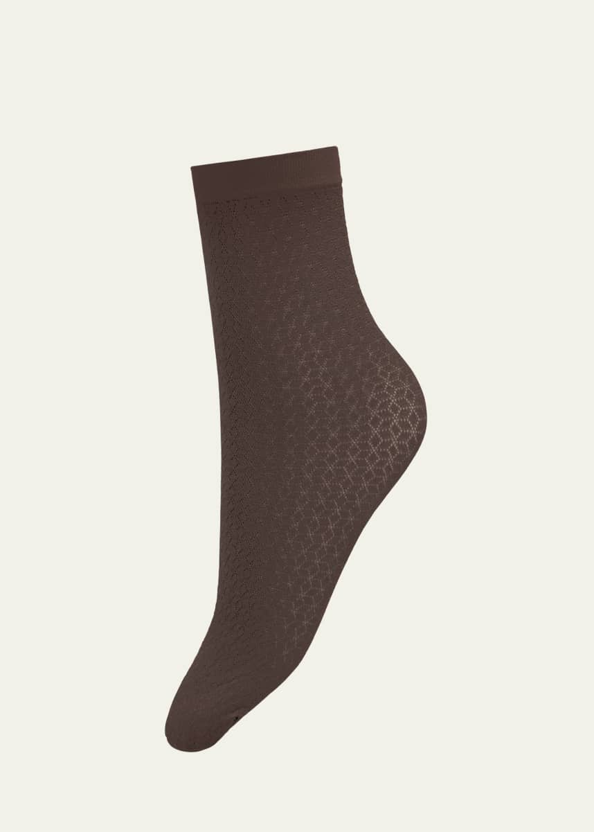 Wolford Mosaic Jacquard Crew Socks