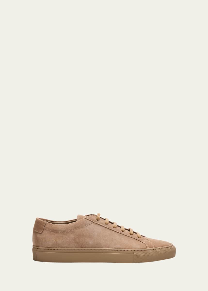 Common Projects Men's Achilles Suede Low-Top Sneakers
