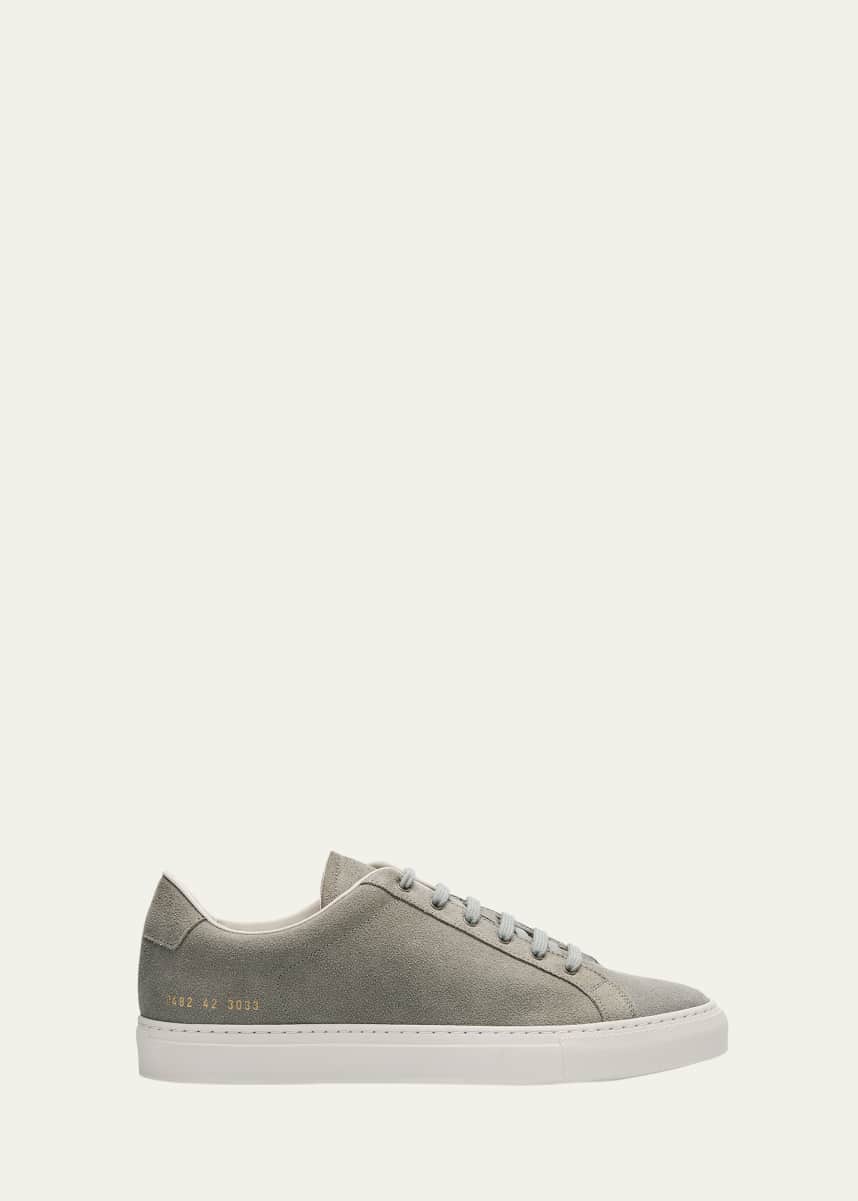 Common Projects Men's Retro Suede Low-Top Sneakers