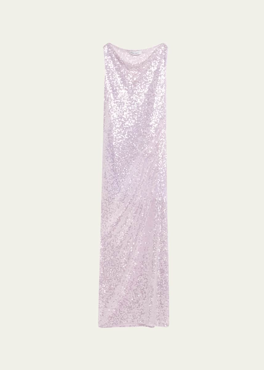 Prabal Gurung Sequined Side Riched Gown