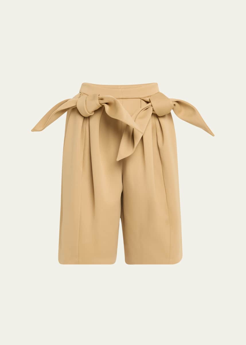 Zomer Clair Canvas Shorts with Bows