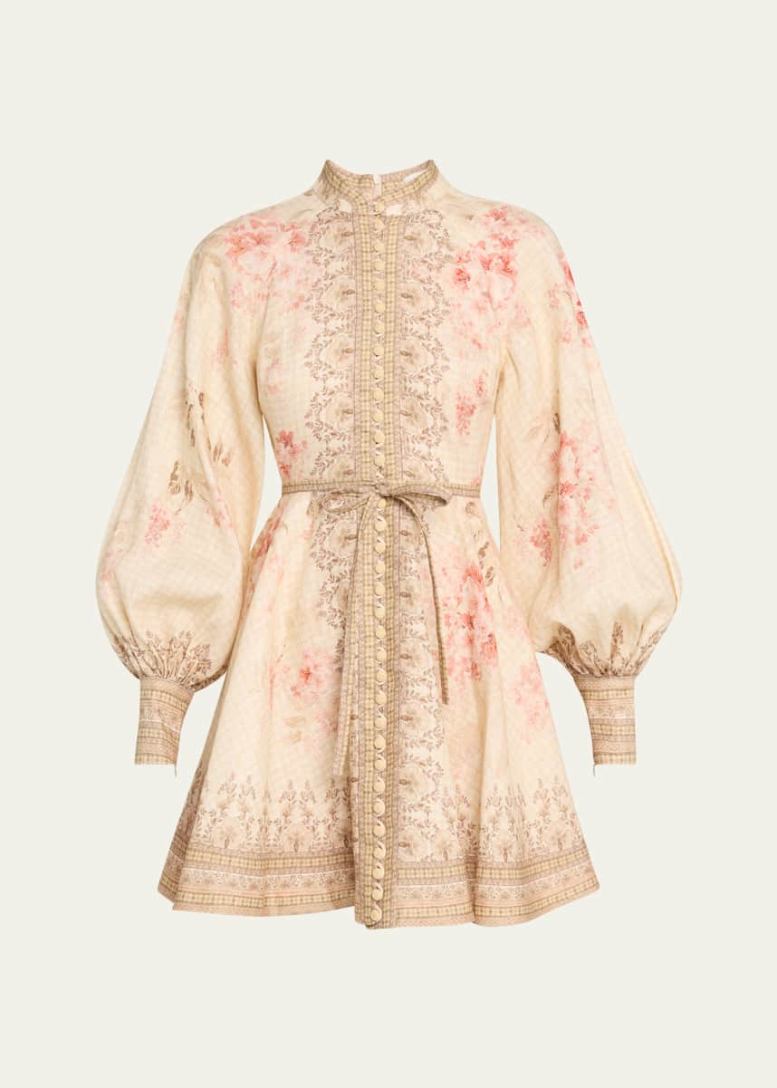 Zimmermann Illuminate Buttoned Mini Dress