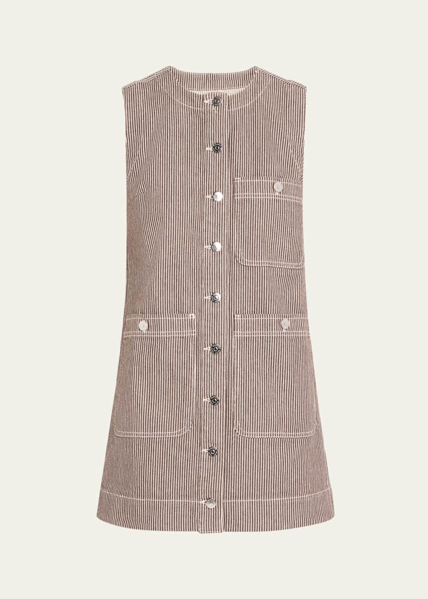 Veronica Beard Oakley Mini Striped Shift Dress