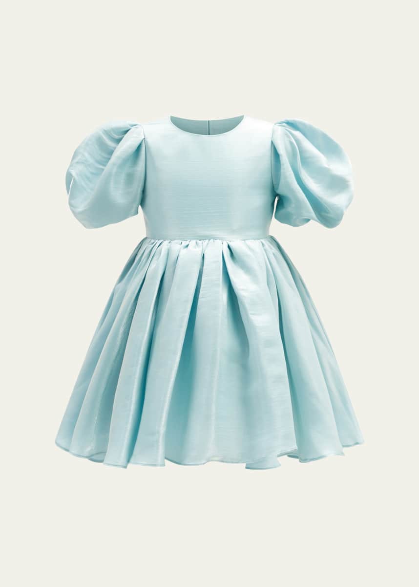 Bardot Junior Girl's Juliet Pleated Puff-Sleeve Mini Dress, Size 4-16
