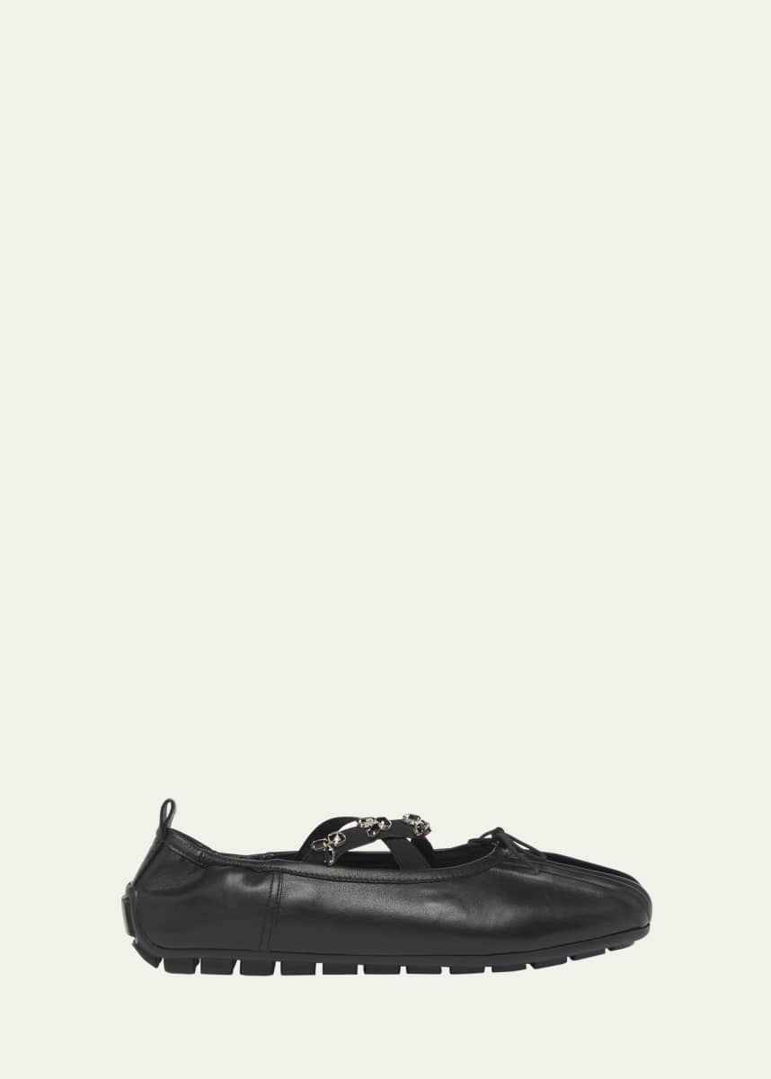Simone Rocha Embellished Grip Ballerina Flats