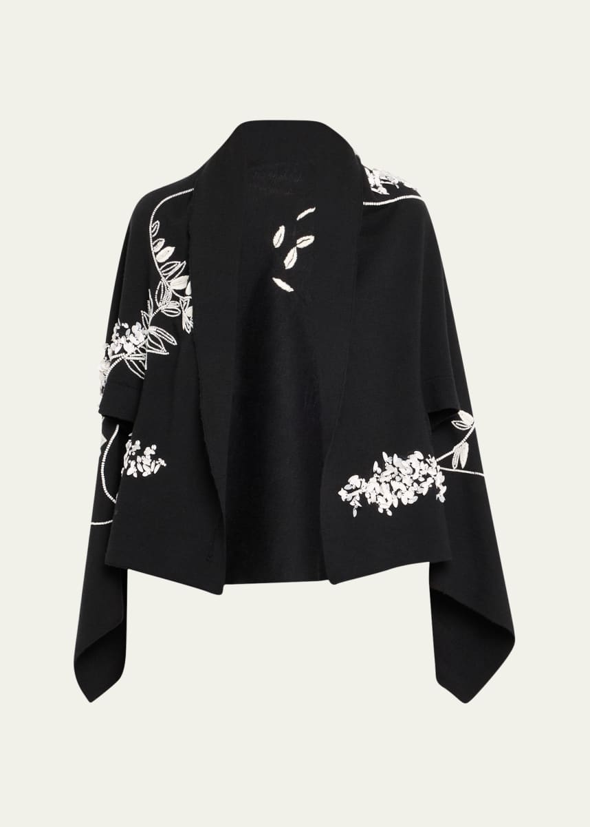 BERNADETTE Shirene Embroidered Cashmere Shawl