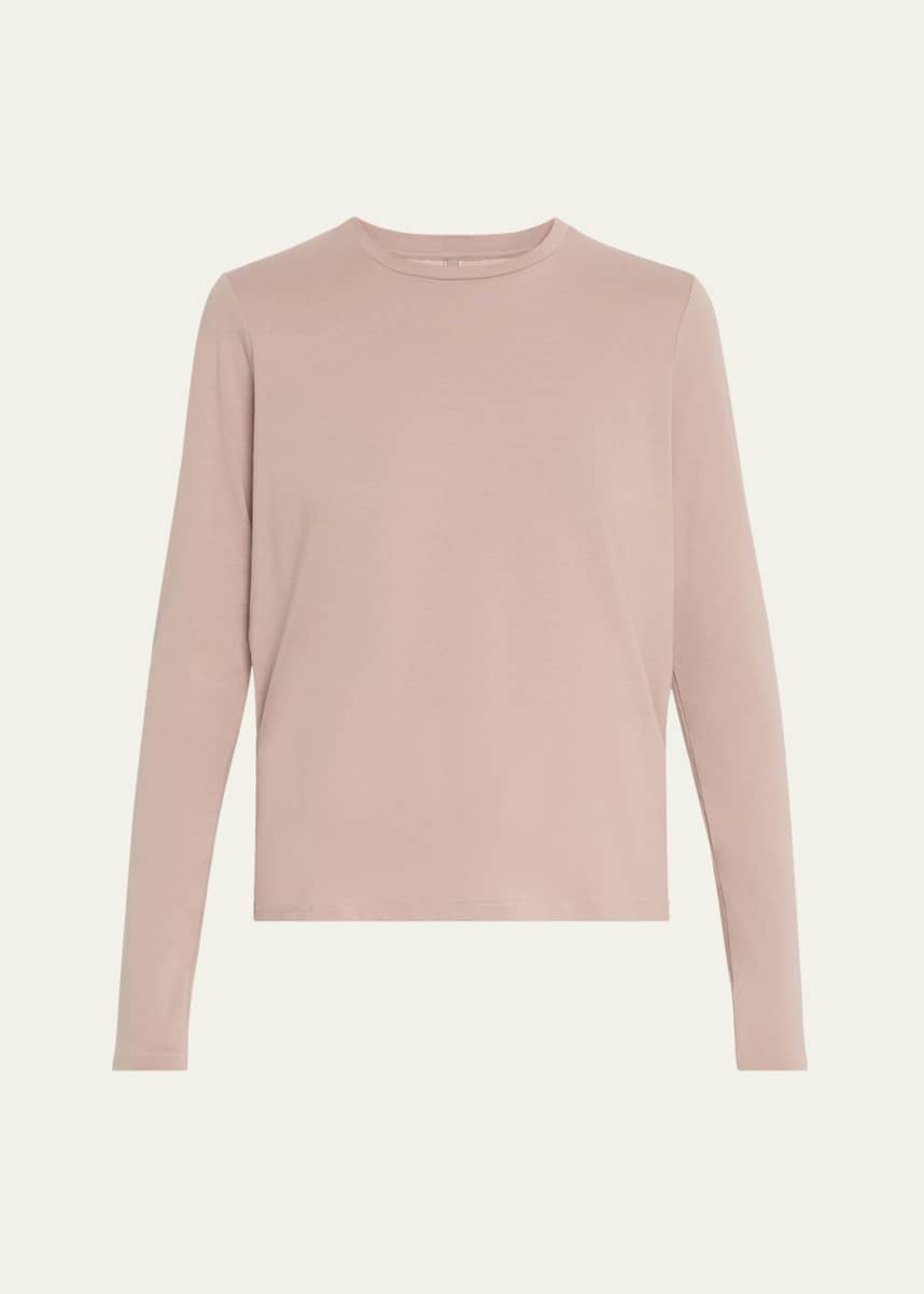 SKIMS Relaxed Tees Long-Sleeve Crewneck T-Shirt