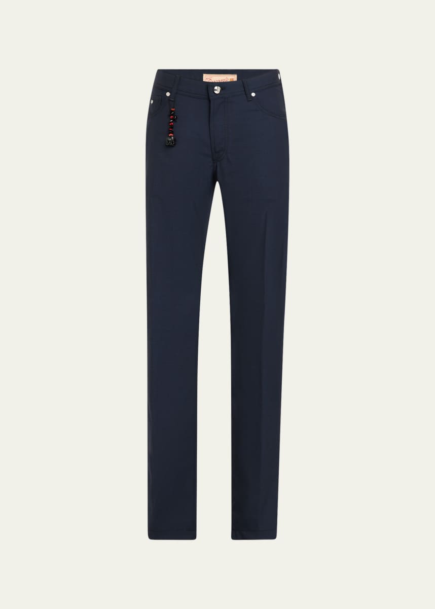 Marco Pescarolo Men's 130s Tropical Wool Pants
