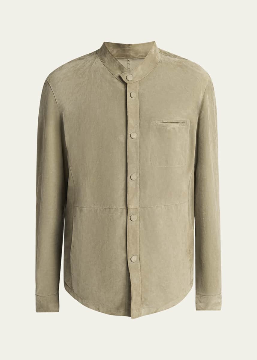 Giorgio Armani Men's Suede Overshirt