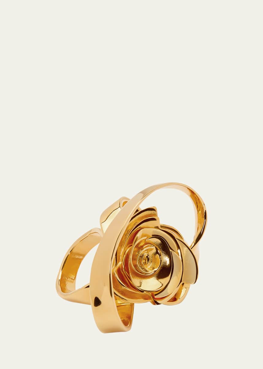 Oscar de la Renta Geometric Rose Ring