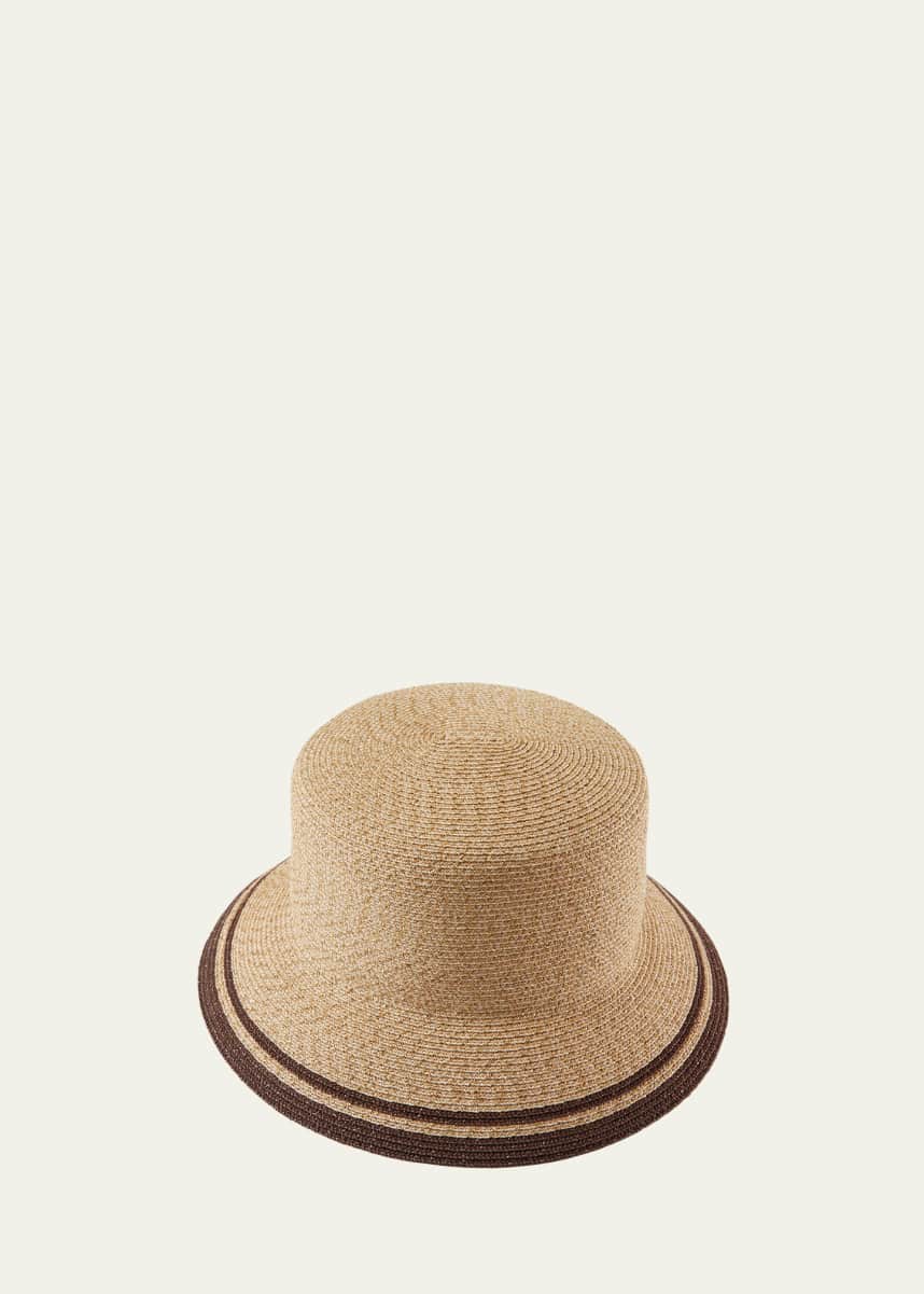 Eugenia Kim Jonah Striped-Trim Bucket Hat
