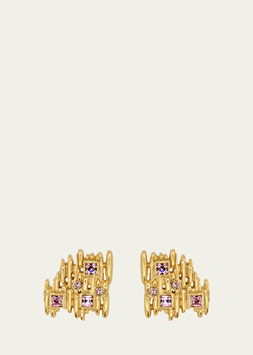 Oscar de la Renta Scramble Fine Line Earrings