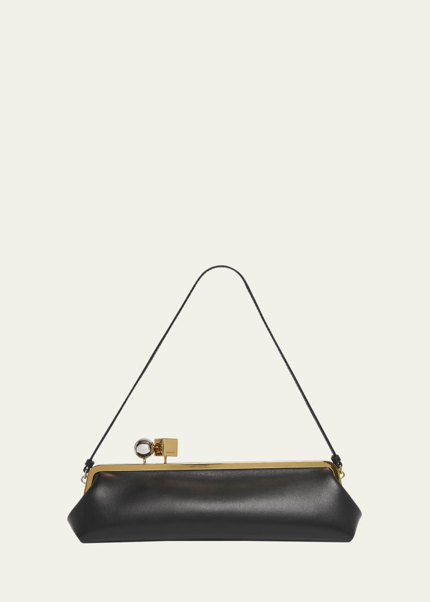 Jacquemus La Pochette Salon Leather Shoulder Bag
