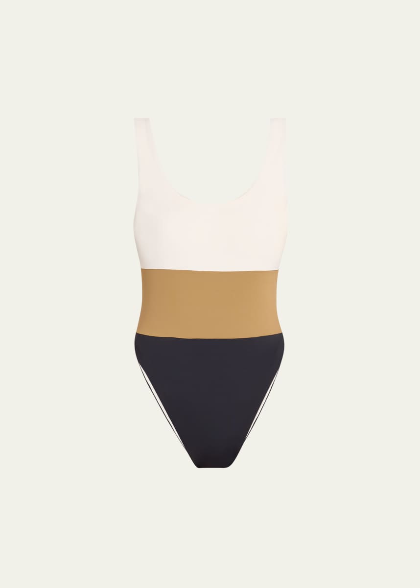 ANEMOS Hume Tricolor One-Piece Swimsuit