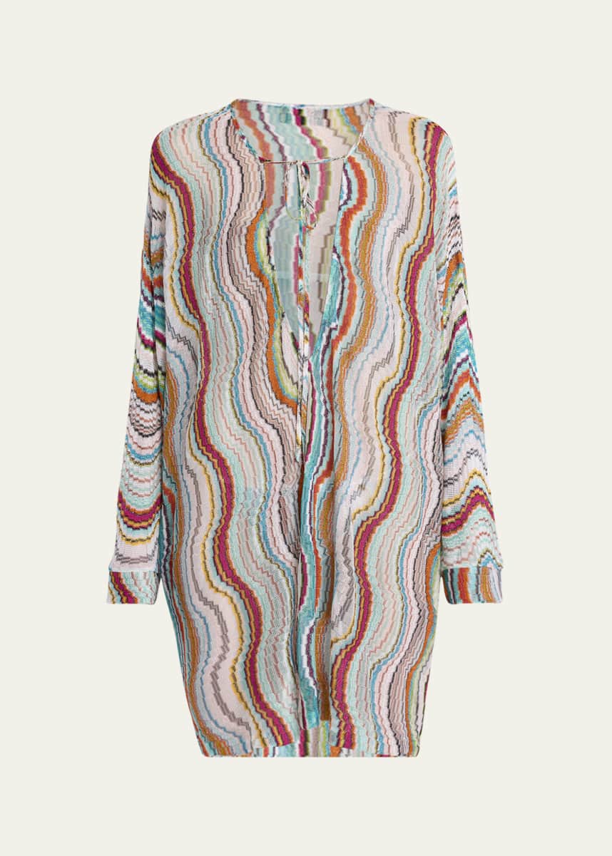 Missoni Tie-Front Tunic Coverup