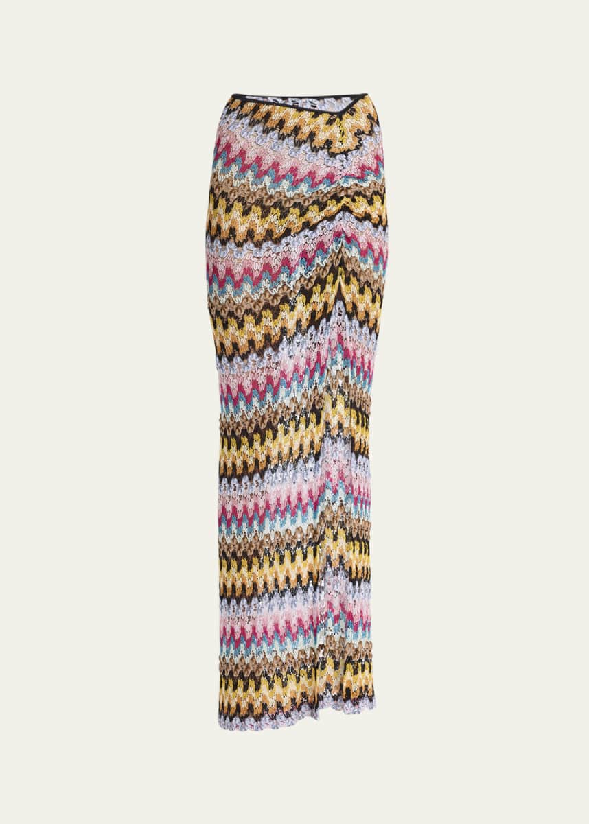 Missoni Open-Knit Crochet Maxi Skirt