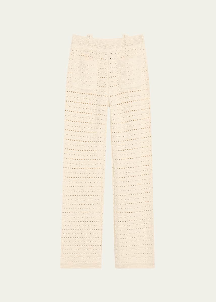 Loro Piana Arola Crochet Cashmere GG 5 Trousers