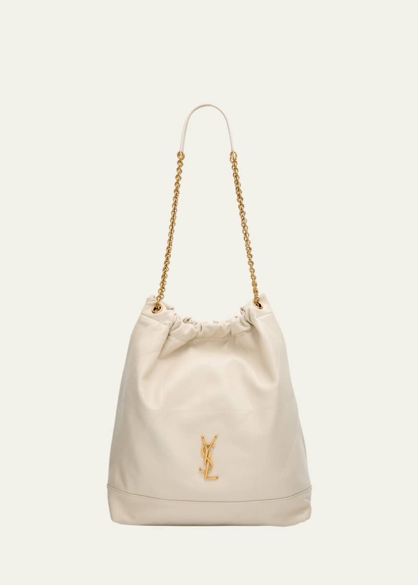 Saint Laurent Jamie Large Pochon YSL Shoulder Bag in Quilted Lambskin Leather