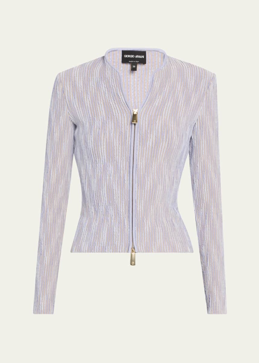Giorgio Armani Small Ruffled Zip-Up Jacket