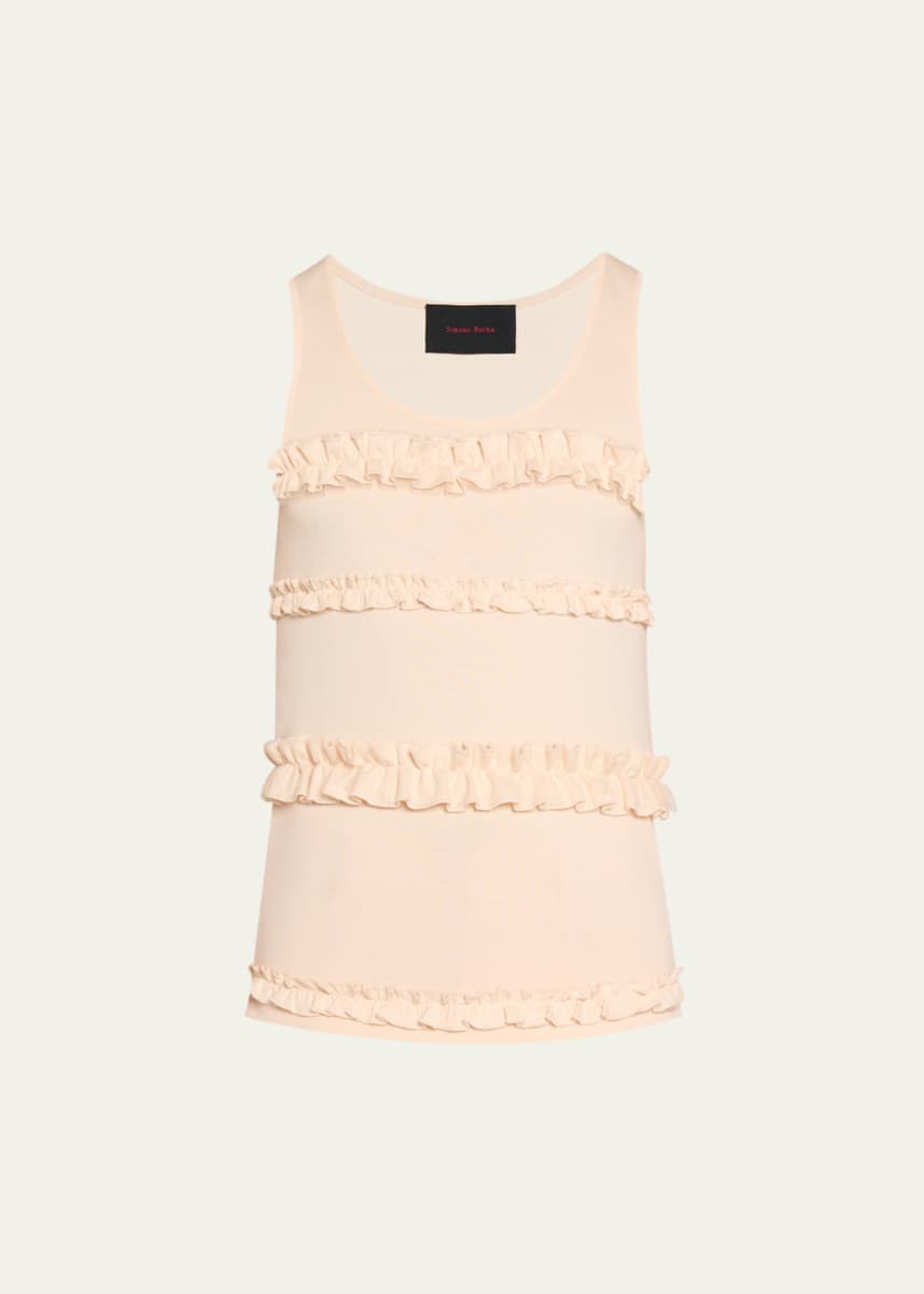 Simone Rocha Men's Ruffle Frill Tank Top