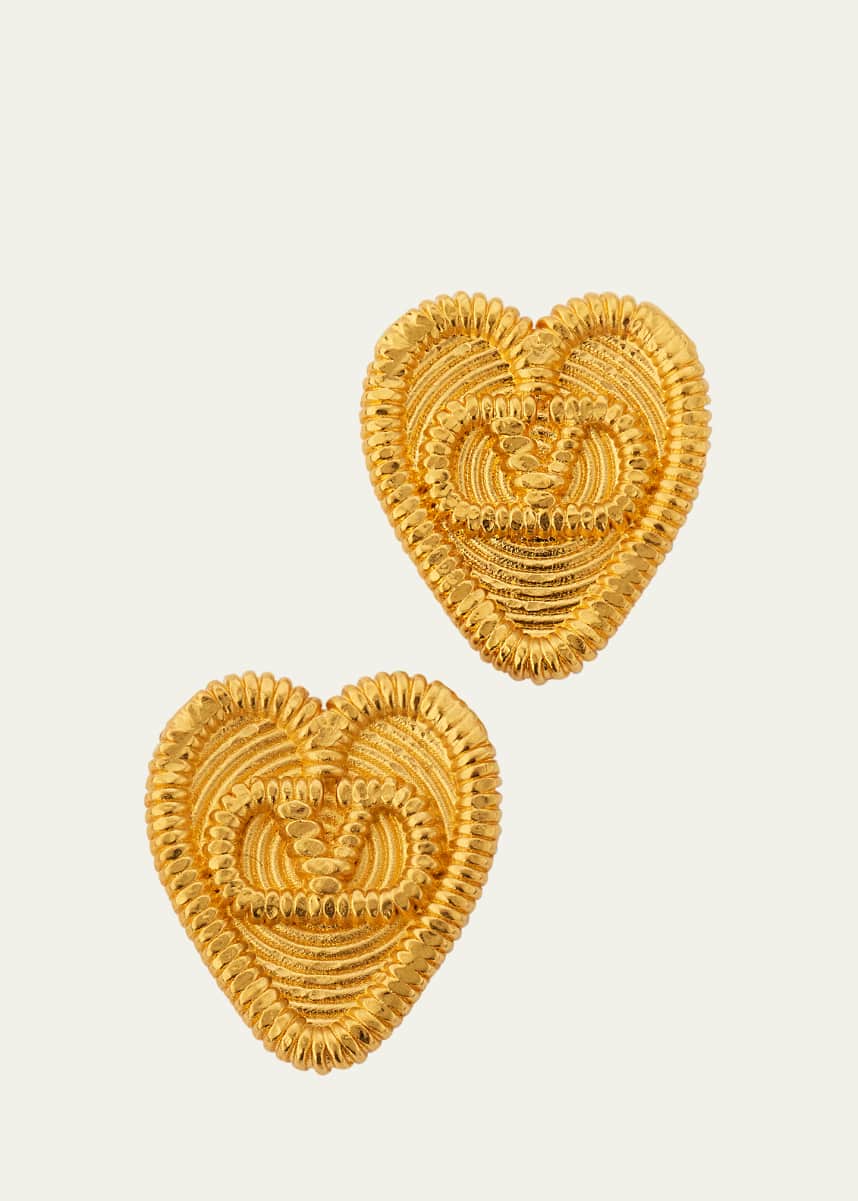 Valentino Garavani Fil Perdu Heart Earrings