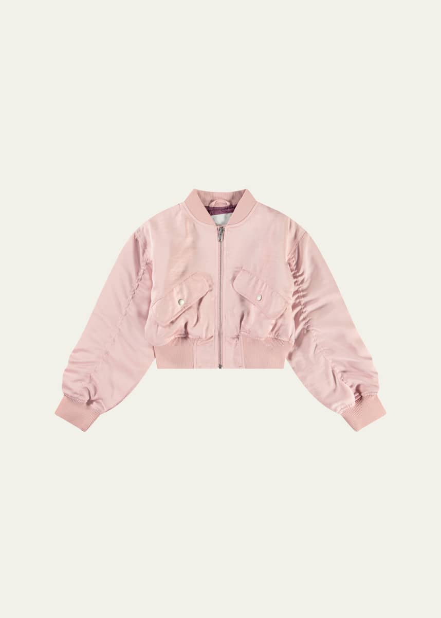 Molo Girl's Hannie Cropped Bomber Jacket