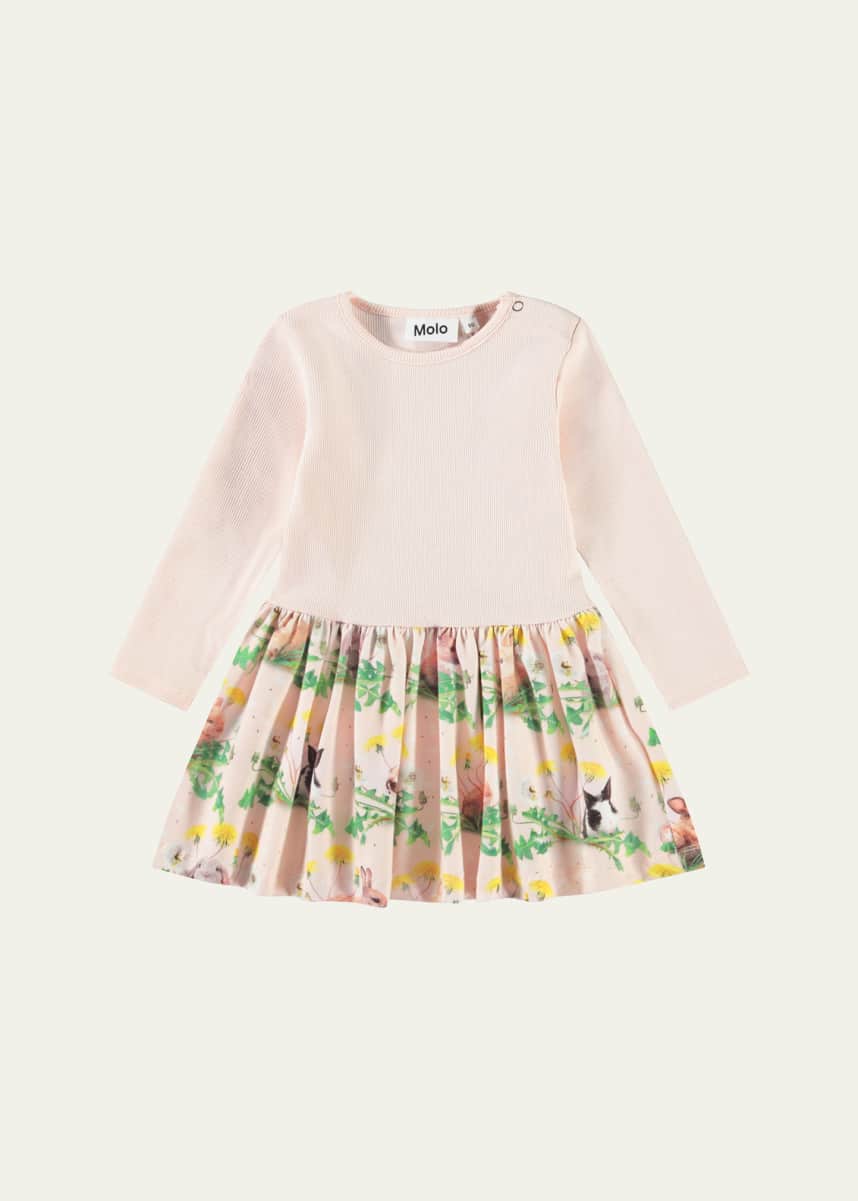 Molo Girl's Carel Combo Dress, Size 9M-4