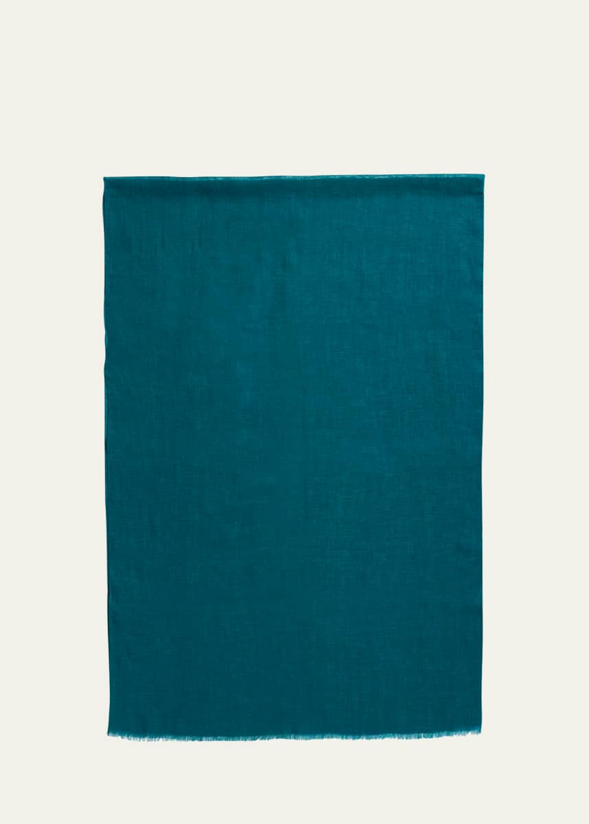 PIACENZA Men's Solid Linen Scarf