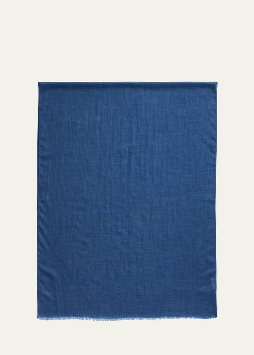 PIACENZA Men's Solid Cashmere Scarf