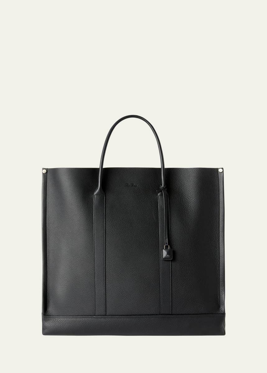 Loro Piana Beam Leather Tote Bag