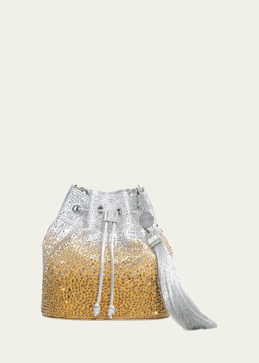Judith Leiber Couture Piper Gradient Crystal Bucket Bag