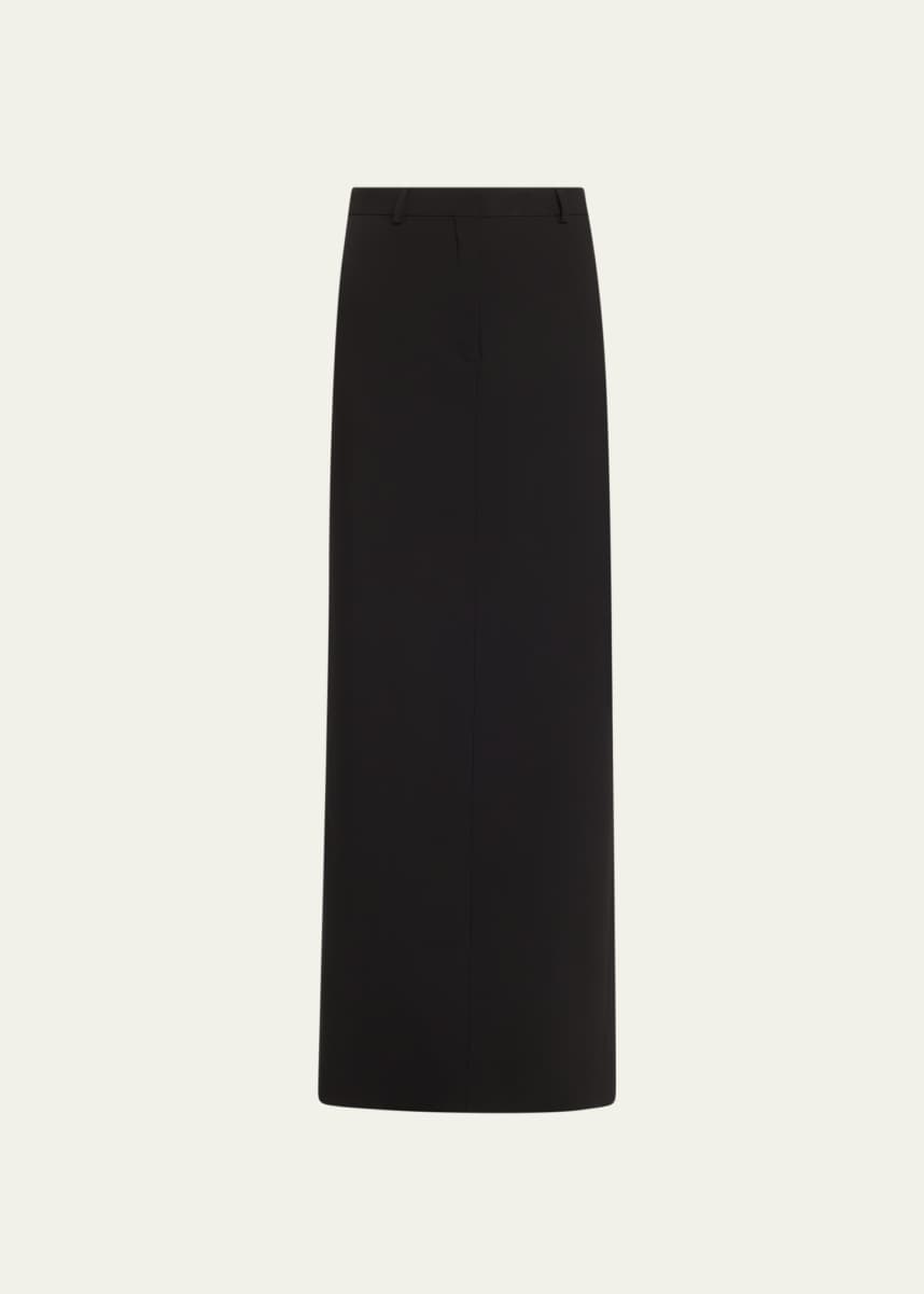 TEURN STUDIOS Tailored Wool Maxi Skirt