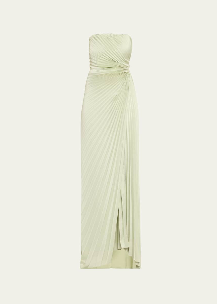 A.L.C. Layla Pleated Strapless Gown