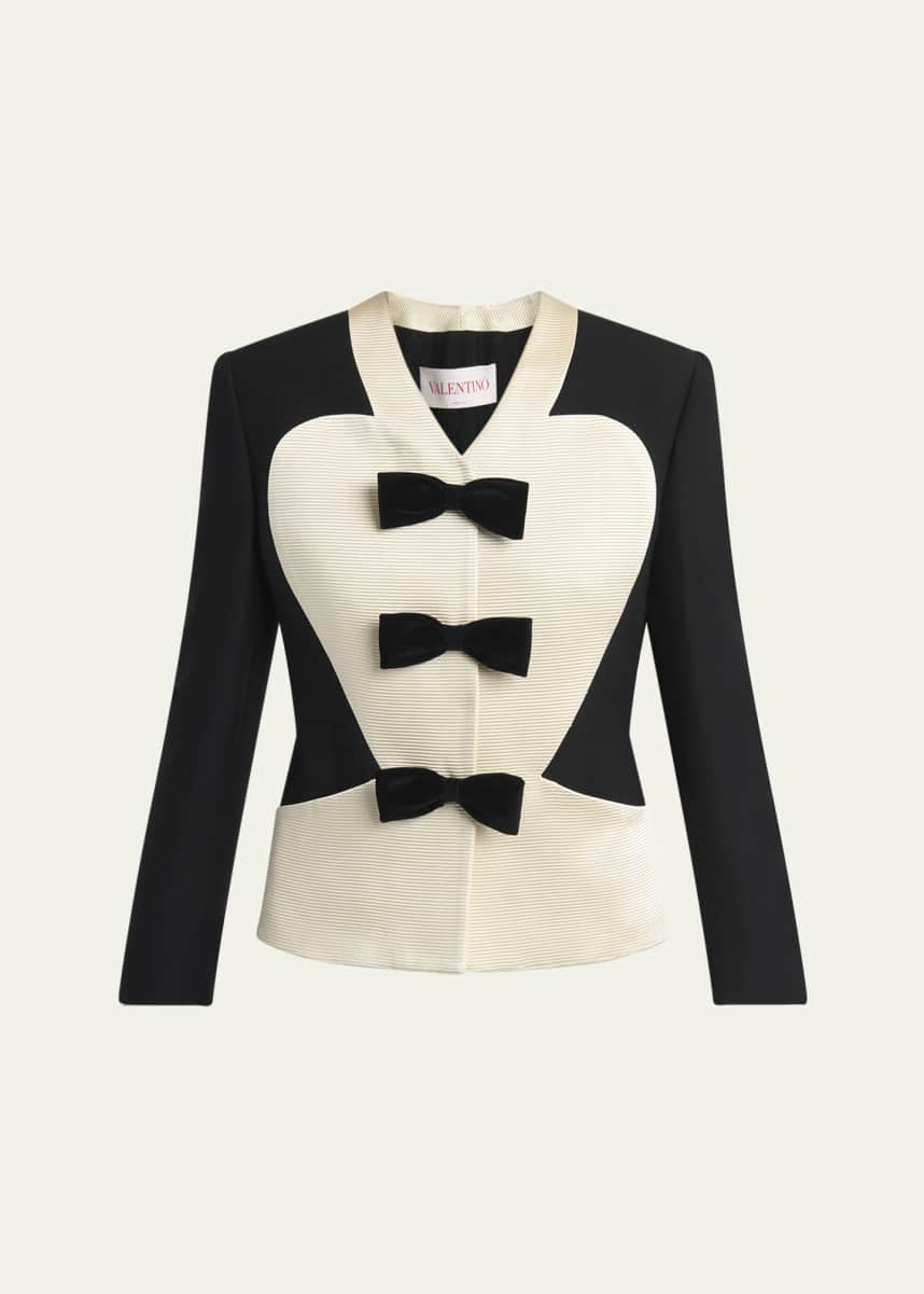 Valentino Garavani Bow Tuxedo Wool Jacket