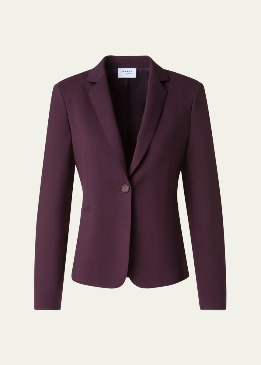 Akris punto Single-Button Viscose Jersey Jacket