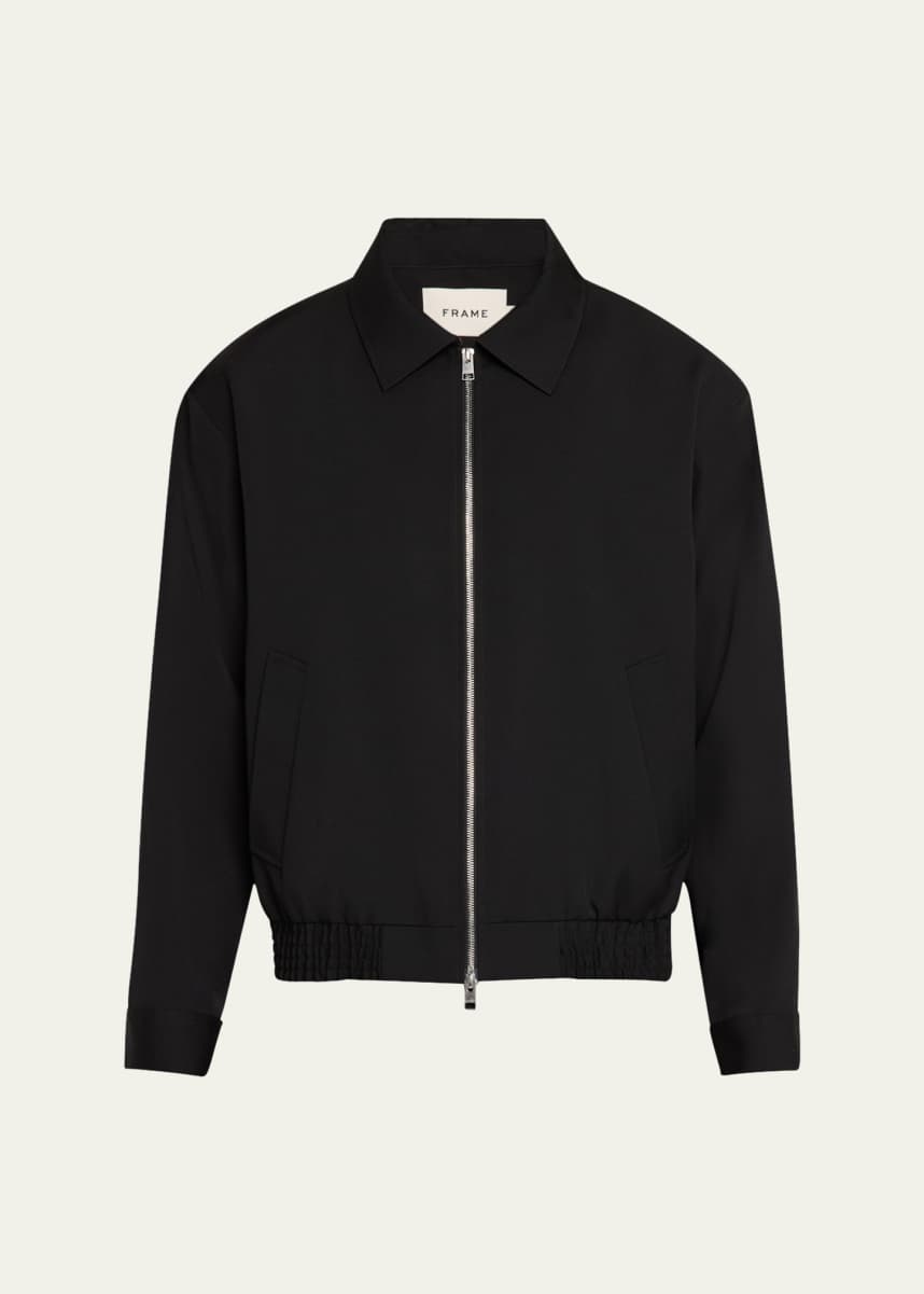 FRAME Men's Wool Full-Zip Blouson