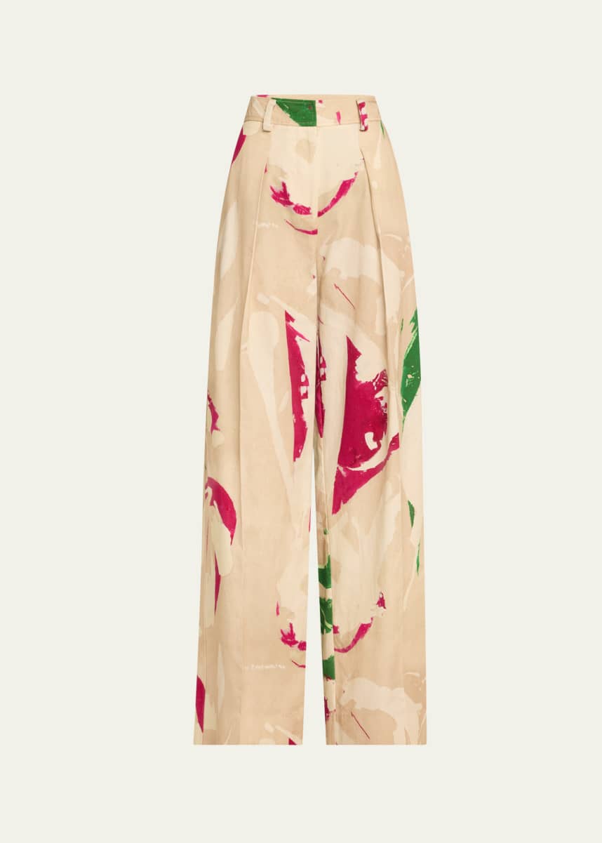 Ulla Johnson UJ x Lee Krasner Mitchell Wide-Leg Pants