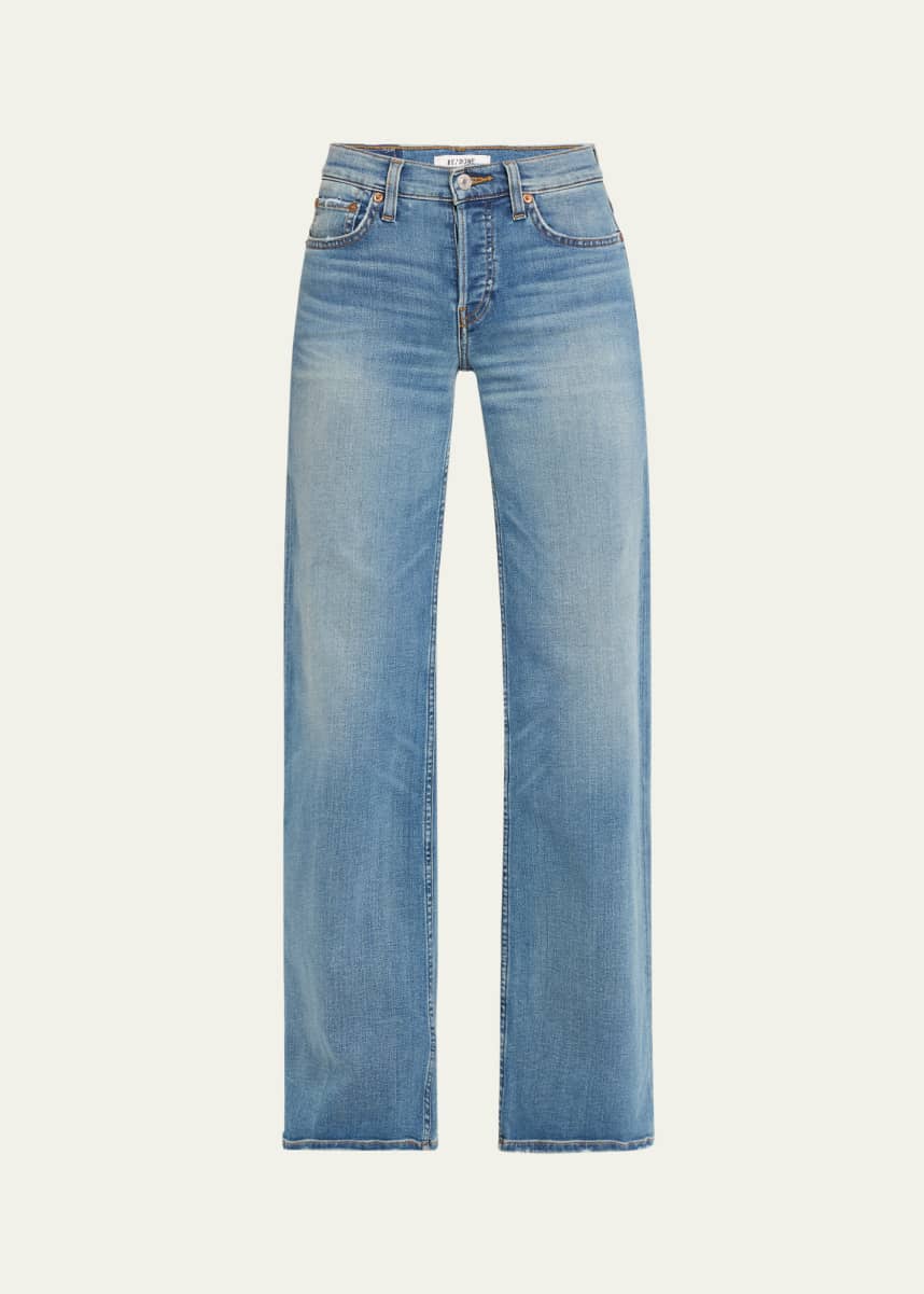 RE/DONE Mid-Rise Wide-Leg Jeans