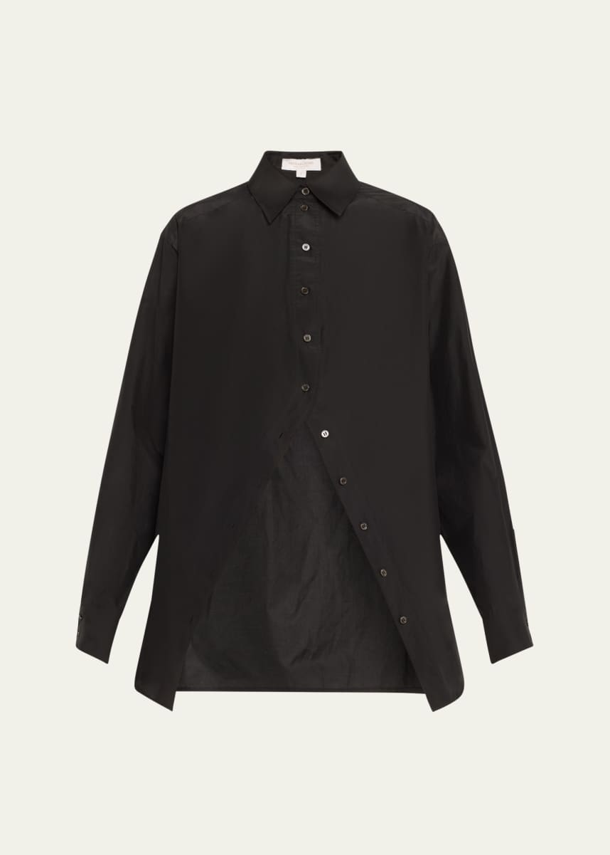 Michael Kors Collection Portrait Collar Button Down Shirt