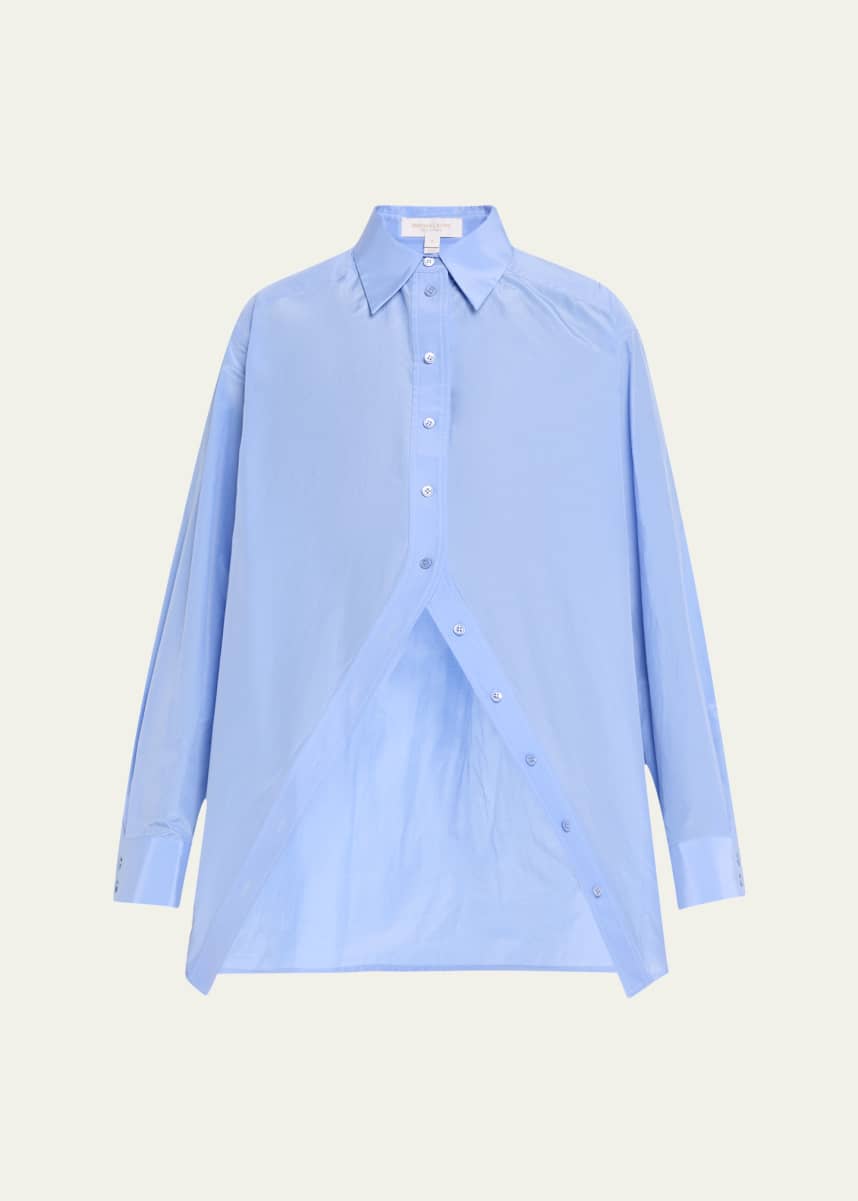 Michael Kors Collection Portrait Collar Button Down Shirt